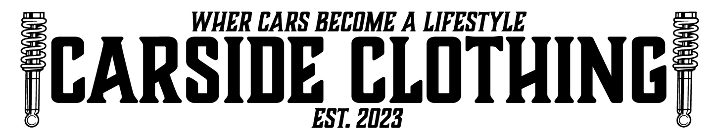 AUFKLEBER | CARSIDE CLOTHING | 200x100 MM PLOT | SCHWARZ